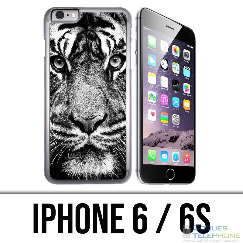 IPhone 6 / 6S Fall - Schwarzweiss-Tiger