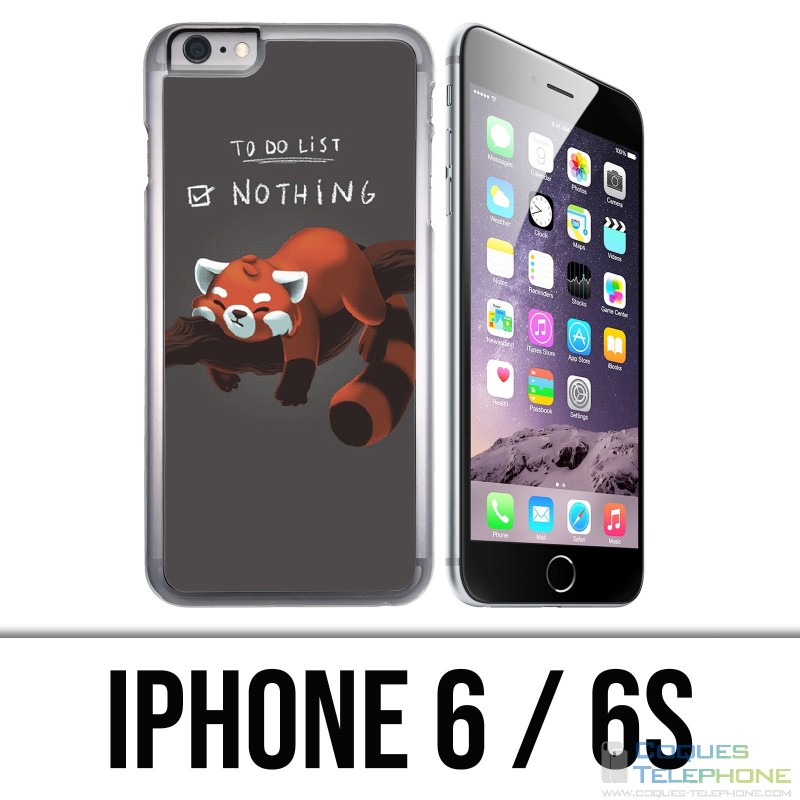 IPhone 6 / 6S Hülle - Aufgabenliste Panda Roux