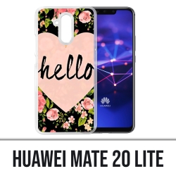 Coque Huawei Mate 20 Lite - Hello Coeur Rose
