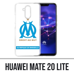 Coque Huawei Mate 20 Lite - Logo Om Marseille Blanc