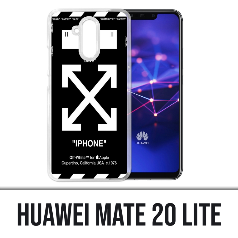 Coque Huawei Mate 20 Lite - Off White Noir