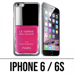 Coque iPhone 6 / 6S - Vernis Paris Rose
