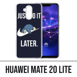 Funda Huawei Mate 20 Lite - Pokémon Ronflex Solo hazlo más tarde