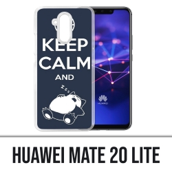 Coque Huawei Mate 20 Lite - Pokémon Ronflex Keep Calm