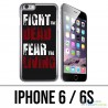 Custodia per iPhone 6 / 6S - Walking Dead Fight The Dead Fear The Living
