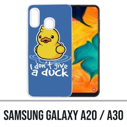 Samsung Galaxy A20 / A30 case - I Dont Give A Duck