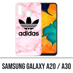 Samsung Galaxy A20 / A30 Abdeckung - Adidas Marble Pink