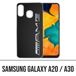Cover Samsung Galaxy A20 / A30 - Logo Amg Carbone