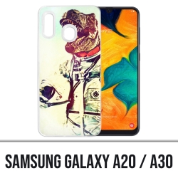 Samsung Galaxy A20 / A30 Abdeckung - Tier Astronaut Dinosaurier