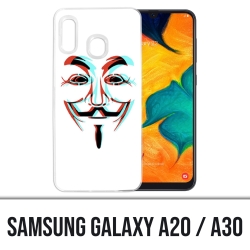 Coque Samsung Galaxy A20 / A30 - Anonymous 3D
