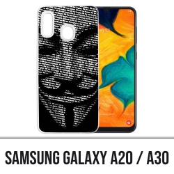 Cover per Samsung Galaxy A20 / A30 - Anonimo