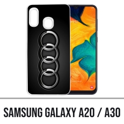 Cover Samsung Galaxy A20 / A30 - Audi Logo Metal