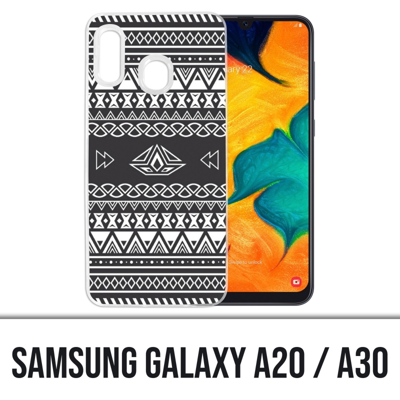 Coque Samsung Galaxy A20 / A30 - Azteque Gris