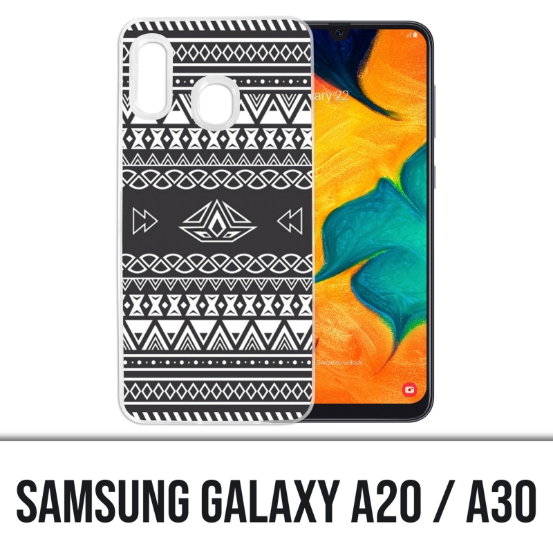 Samsung Galaxy A20 / A30 cover - Azteque Gray