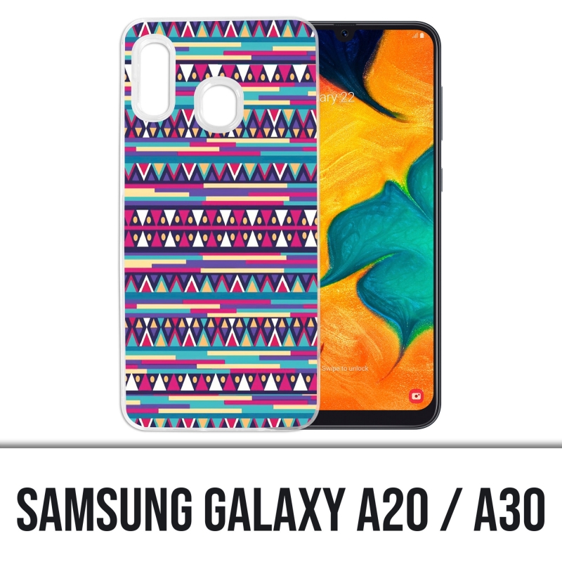 Coque Samsung Galaxy A20 / A30 - Azteque Rose