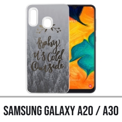 Samsung Galaxy A20 / A30 Abdeckung - Baby kalt draußen