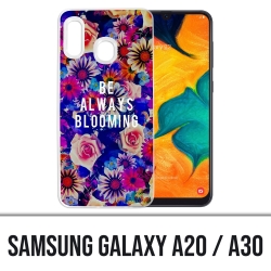 Samsung Galaxy A20 / A30 Abdeckung - Immer blühen