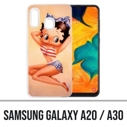 Samsung Galaxy A20 / A30 Abdeckung - Betty Boop Vintage