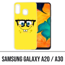 Samsung Galaxy A20 / A30 Abdeckung - Sponge Bob Brille