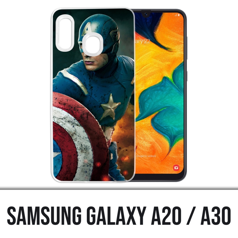Coque Samsung Galaxy A20 / A30 - Captain America Comics Avengers