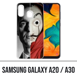 Coque Samsung Galaxy A20 / A30 - Casa De Papel Berlin Masque Split
