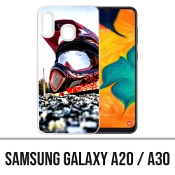 Samsung Galaxy A20 / A30 case - Moto Cross Helmet