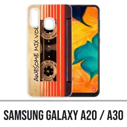 Custodia Samsung Galaxy A20 / A30 - Cassette audio vintage Guardians of the Galaxy
