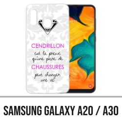 Samsung Galaxy A20 / A30 Abdeckung - Cinderella Zitat