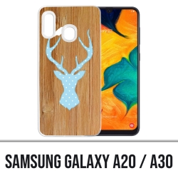 Coque Samsung Galaxy A20 / A30 - Cerf Bois Oiseau