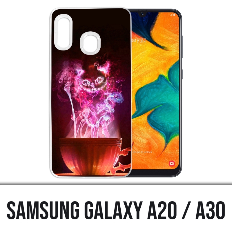 Funda Samsung Galaxy A20 / A30 - Taza Gato Alicia en el País de las Maravillas