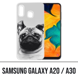 Samsung Galaxy A20 / A30 cover - Dog Pug Ears