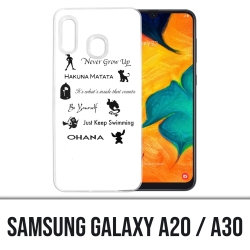 Coque Samsung Galaxy A20 / A30 - Citations Disney