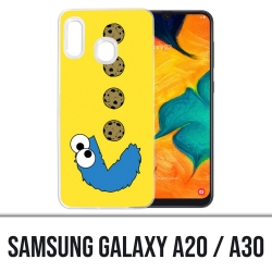 Samsung Galaxy A20 / A30 Abdeckung - Cookie Monster Pacman