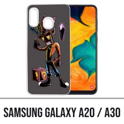 Coque Samsung Galaxy A20 / A30 - Crash Bandicoot Masque