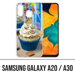 Samsung Galaxy A20 / A30 Abdeckung - Blue Cupcake