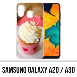 Coque Samsung Galaxy A20 / A30 - Cupcake Rose