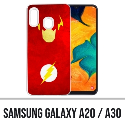 Coque Samsung Galaxy A20 / A30 - Dc Comics Flash Art Design