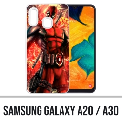 Samsung Galaxy A20 / A30 Abdeckung - Deadpool Comic