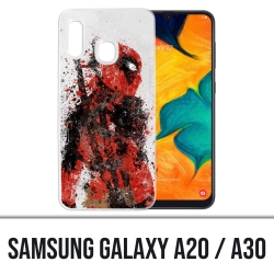 Samsung Galaxy A20 / A30 Abdeckung - Deadpool Paintart