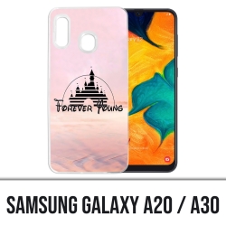 Samsung Galaxy A20 / A30 Abdeckung - Disney Forver Young Illustration