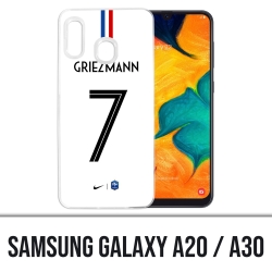 Samsung Galaxy A20 / A30 Abdeckung - Fußball Frankreich Maillot Griezmann