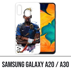 Coque Samsung Galaxy A20 / A30 - Football France Pogba Dessin