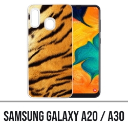 Samsung Galaxy A20 / A30 Abdeckung - Tiger Fur