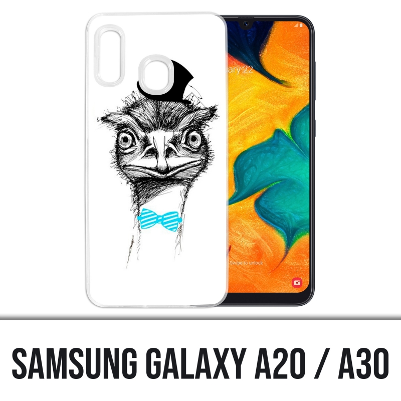 Samsung Galaxy A20 / A30 cover - Funny Ostrich