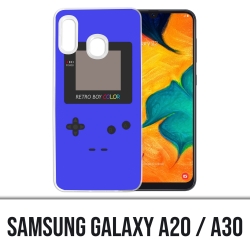Coque Samsung Galaxy A20 / A30 - Game Boy Color Bleu