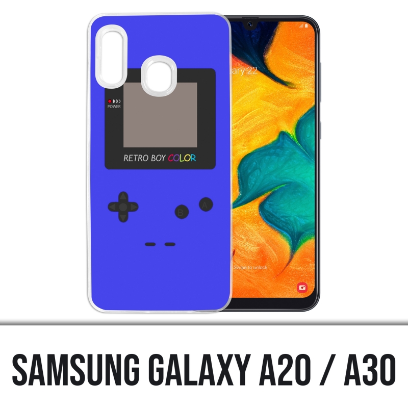 Samsung Galaxy A20 / A30 cover - Game Boy Color Blue