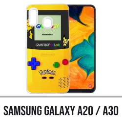 Funda Samsung Galaxy A20 / A30 - Game Boy Color Pikachu Pokémon Amarillo