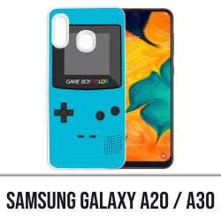 Coque Samsung Galaxy A20 / A30 - Game Boy Color Turquoise