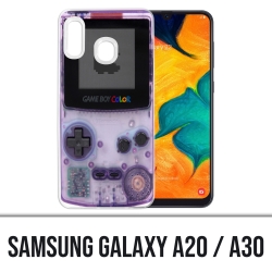 Samsung Galaxy A20 / A30 Abdeckung - Game Boy Farbe Violett