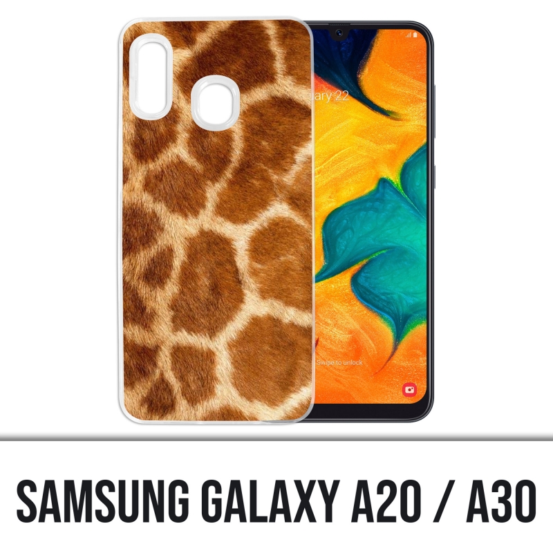 Coque Samsung Galaxy A20 / A30 - Girafe Fourrure